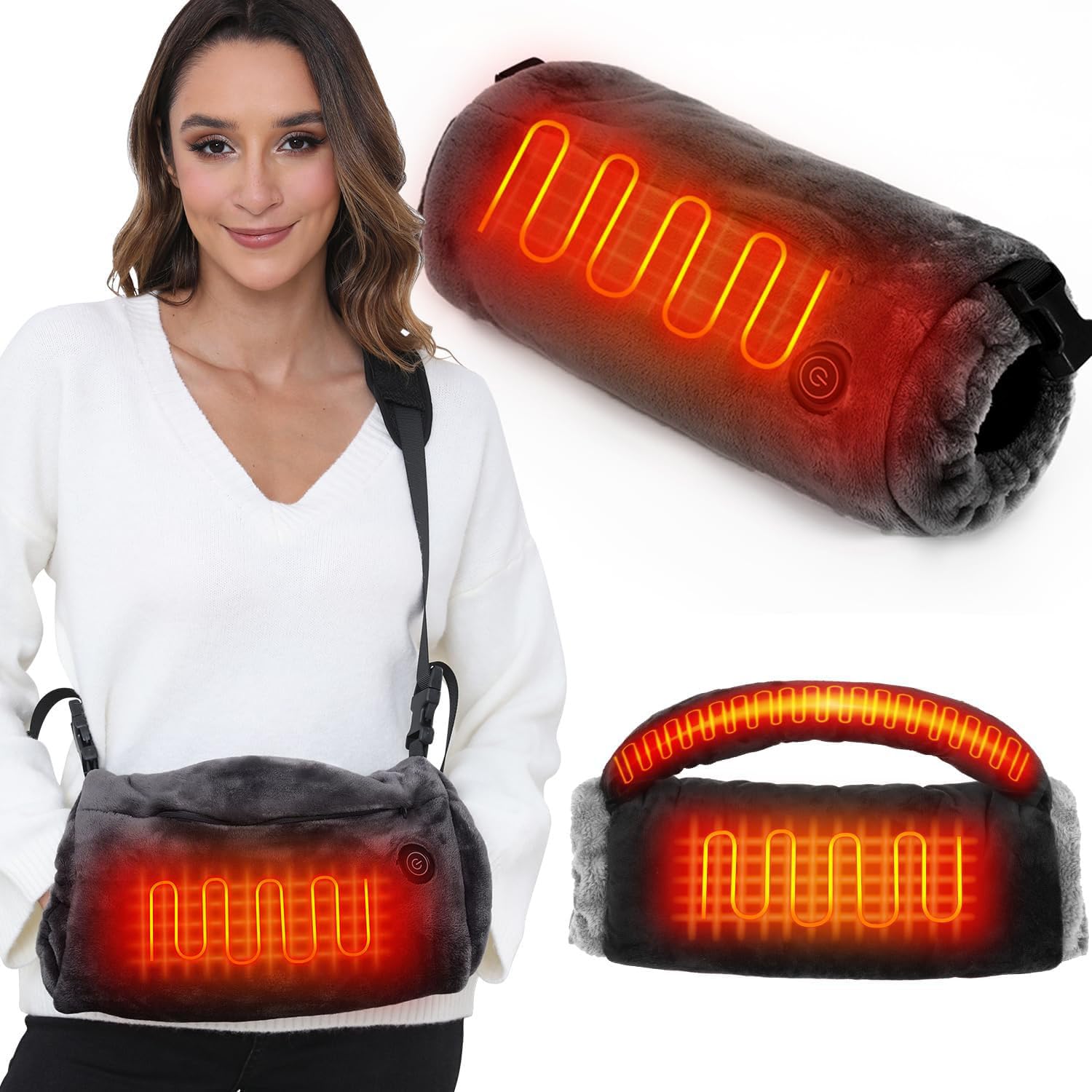 Amazon.co.jp: 電熱ハンドウォーマーポーチ - ポータブル加熱